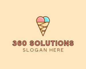 Sweet Ice Cream Cone  logo design