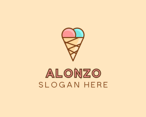 Sweet Ice Cream Cone  logo design