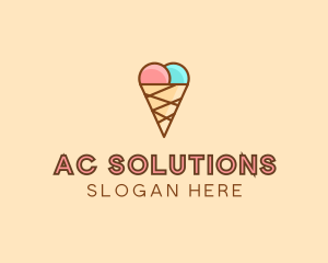 Sweet Ice Cream Cone  logo design