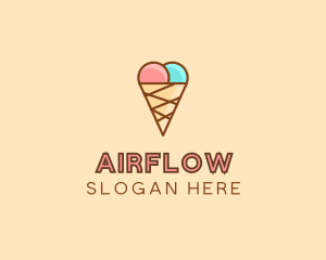 Sweet Ice Cream Cone  logo design