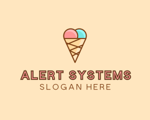 Sweet Ice Cream Cone  logo design