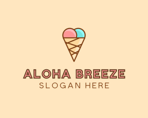 Sweet Ice Cream Cone  logo design