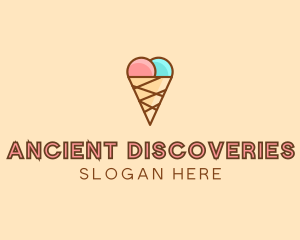 Sweet Ice Cream Cone  logo design