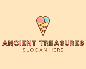 Sweet Ice Cream Cone  logo design