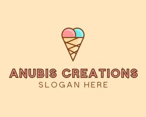 Sweet Ice Cream Cone  logo design