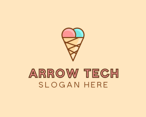 Sweet Ice Cream Cone  logo design