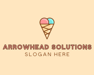 Sweet Ice Cream Cone  logo design