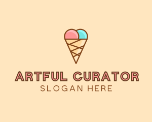 Sweet Ice Cream Cone  logo design