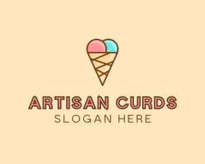 Sweet Ice Cream Cone  logo design