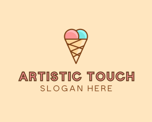 Sweet Ice Cream Cone  logo design