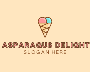 Sweet Ice Cream Cone  logo design