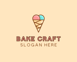 Sweet Ice Cream Cone  logo design