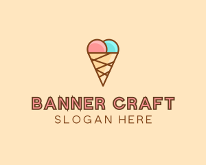 Sweet Ice Cream Cone  logo design