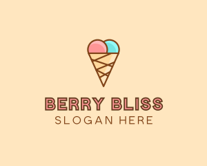 Sweet Ice Cream Cone  logo design