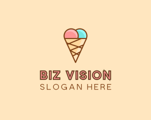 Sweet Ice Cream Cone  logo design