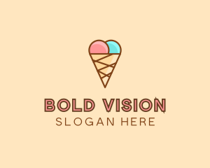 Sweet Ice Cream Cone  logo design