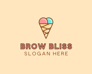 Sweet Ice Cream Cone  logo design