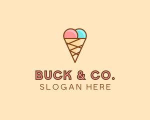 Sweet Ice Cream Cone  logo design