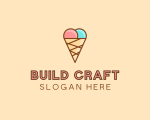 Sweet Ice Cream Cone  logo design