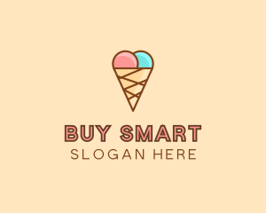 Sweet Ice Cream Cone  logo design