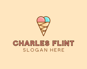 Sweet Ice Cream Cone  logo design