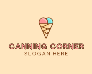 Sweet Ice Cream Cone  logo design