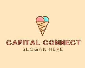 Sweet Ice Cream Cone  logo design