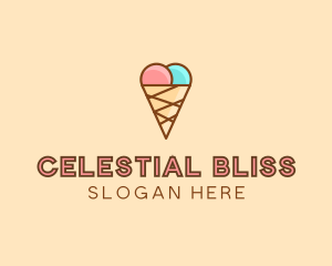 Sweet Ice Cream Cone  logo design