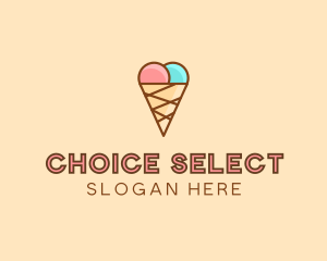 Sweet Ice Cream Cone  logo design