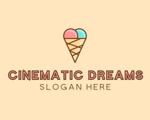 Sweet Ice Cream Cone  logo design