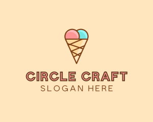 Sweet Ice Cream Cone  logo design