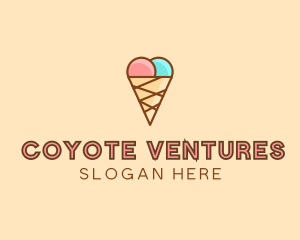 Sweet Ice Cream Cone  logo design