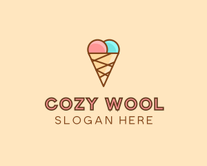 Sweet Ice Cream Cone  logo design