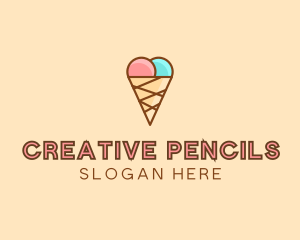 Sweet Ice Cream Cone  logo design