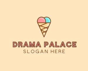 Sweet Ice Cream Cone  logo design