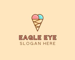 Sweet Ice Cream Cone  logo design