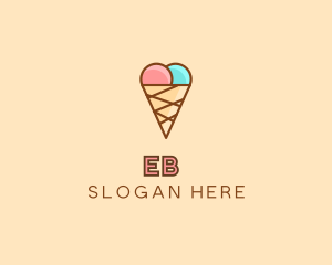 Sweet Ice Cream Cone  logo design