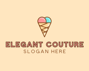 Sweet Ice Cream Cone  logo design