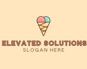 Sweet Ice Cream Cone  logo design