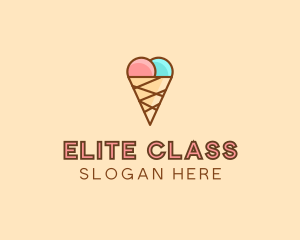 Sweet Ice Cream Cone  logo design