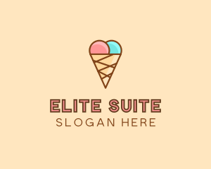 Sweet Ice Cream Cone  logo design