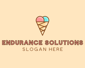 Sweet Ice Cream Cone  logo design