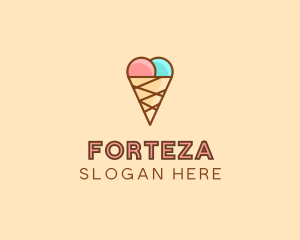 Sweet Ice Cream Cone  logo design