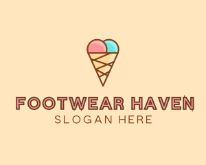 Sweet Ice Cream Cone  logo design