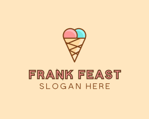 Sweet Ice Cream Cone  logo design