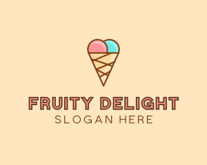 Sweet Ice Cream Cone  logo design