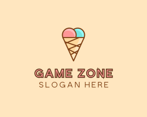 Sweet Ice Cream Cone  logo design