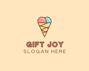 Sweet Ice Cream Cone  logo design