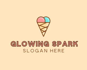 Sweet Ice Cream Cone  logo design