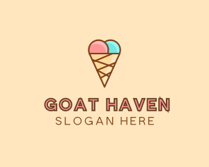 Sweet Ice Cream Cone  logo design